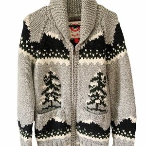 Roots Mary Maxim Cabin Cardigan Sweater